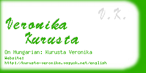 veronika kurusta business card